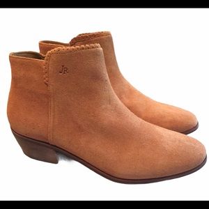 Jack Rogers Bailey Suede Oak Booties 7.5M
